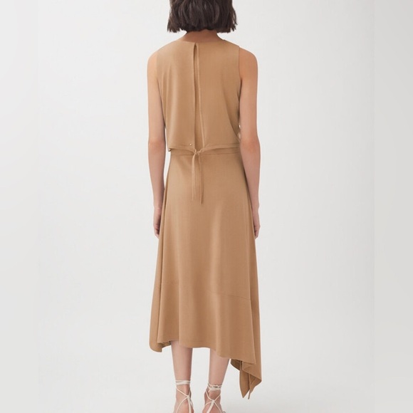 Cuyana Asymmetrical Overlay Midi Dress - Picture 2 of 7